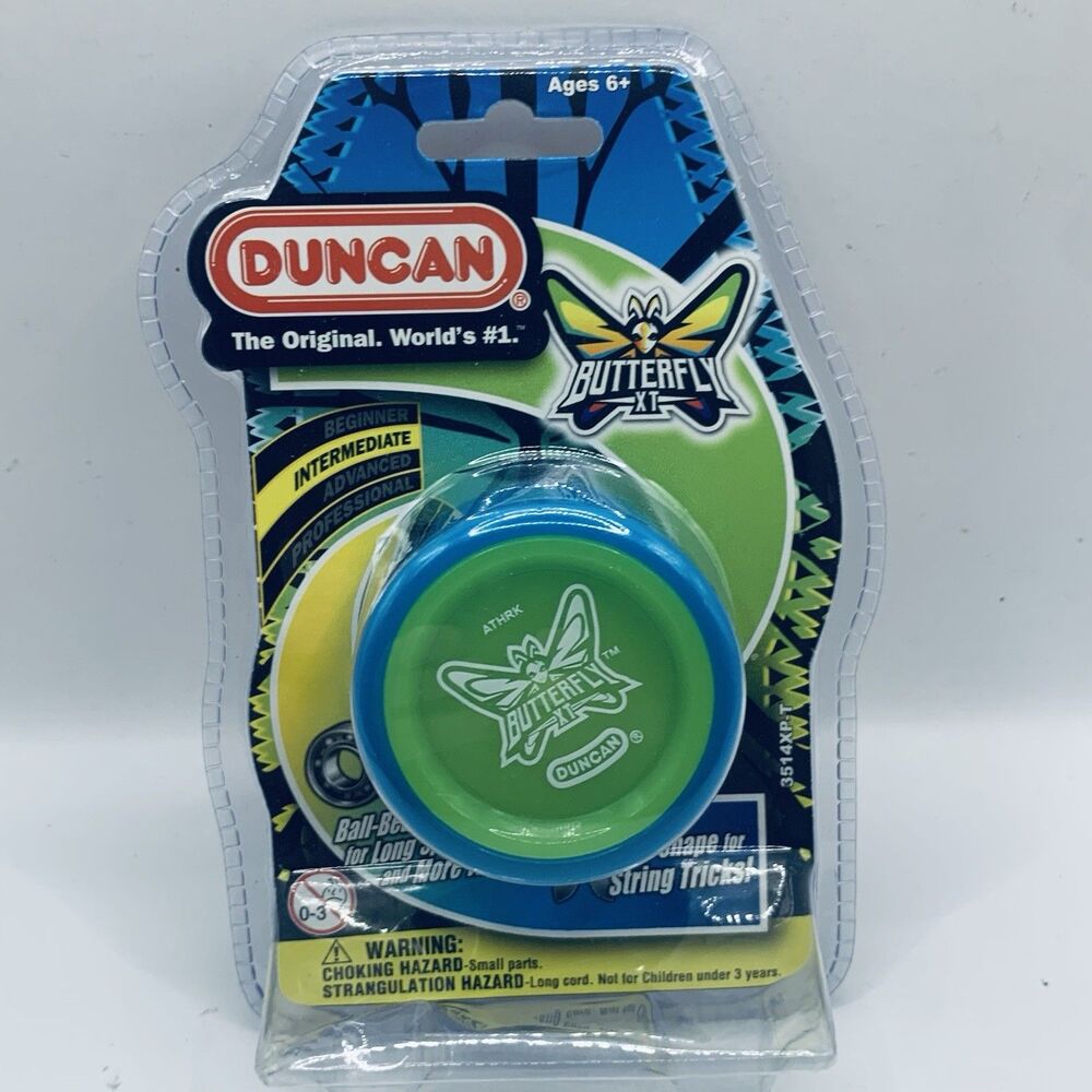 Duncan Yoyo Butterfly XT (Intermediate) Blue & Green Factory Sealed